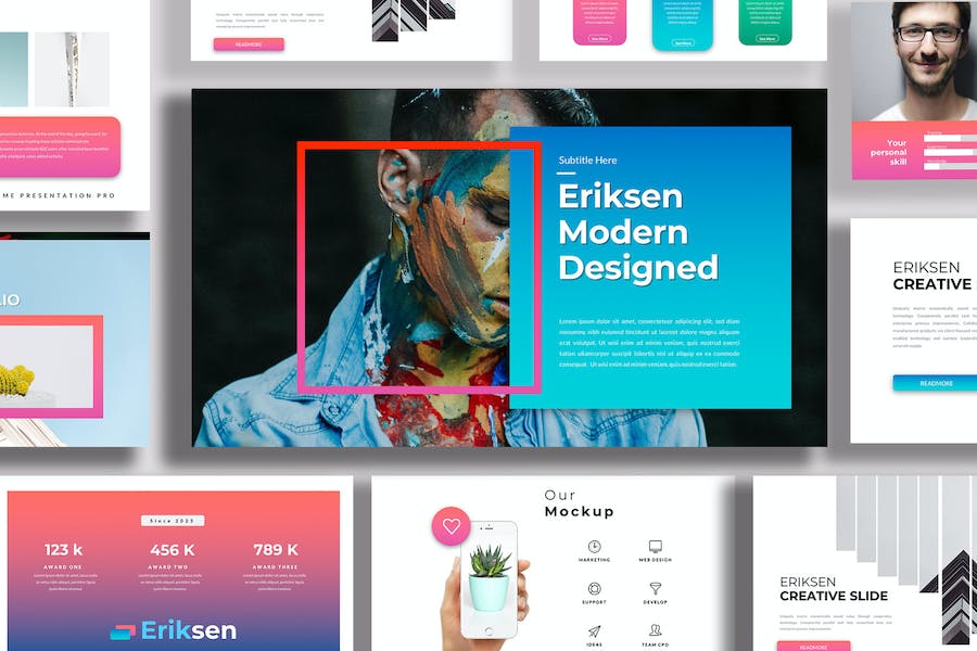 Eriksen Google Slides Template 57SP8MY