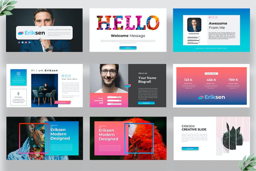 Eriksen Powerpoint Template S6DHJUA