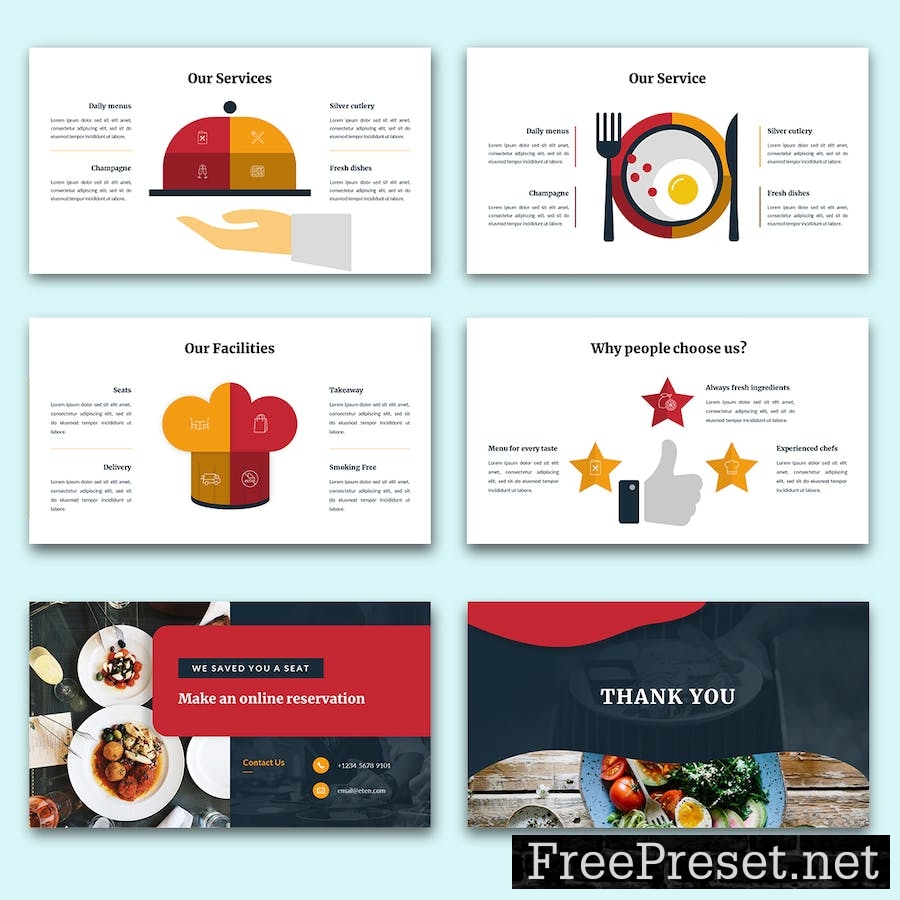 ETEN – Restaurant Food Keynote Template NTNRXCD