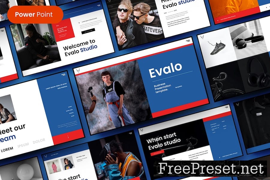 Evalo – Business PowerPoint Template N3FMJJQ