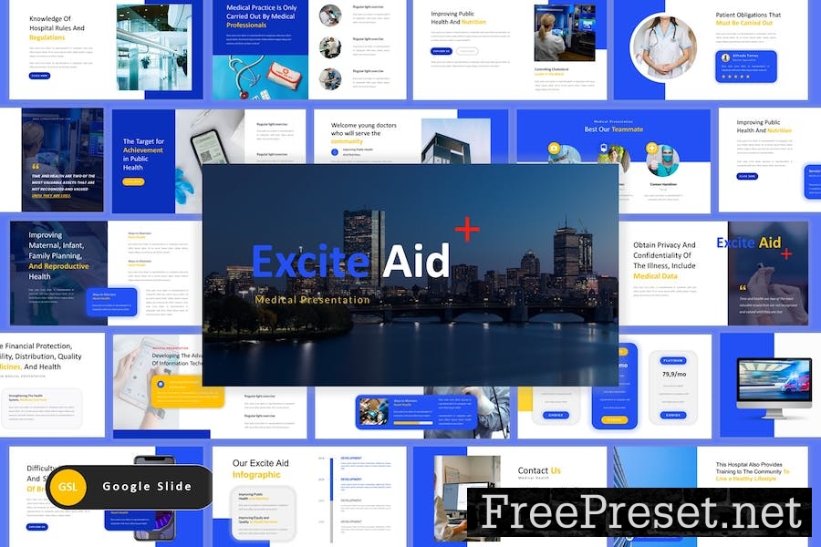 Excite Aid – Medical and Health Google Slide P4WLZDA