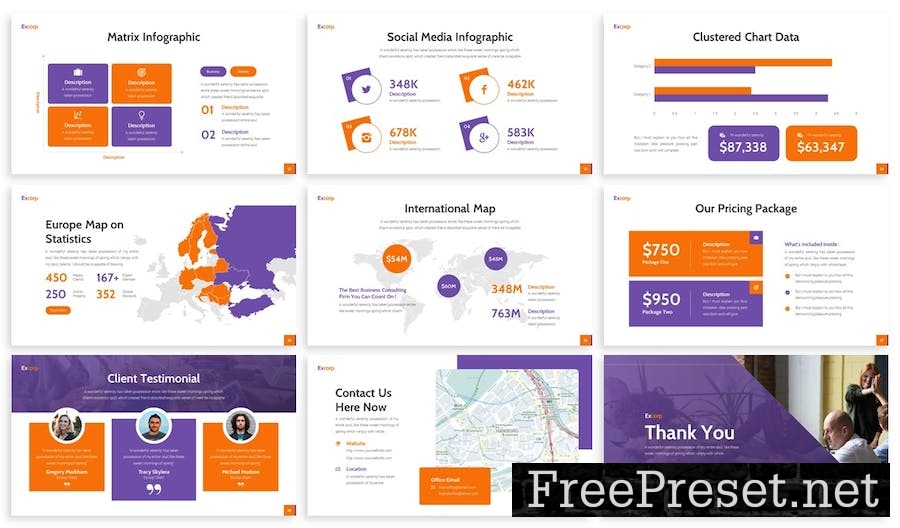 Excorp - Business Consulting Powerpoint Template KZ7N5CP