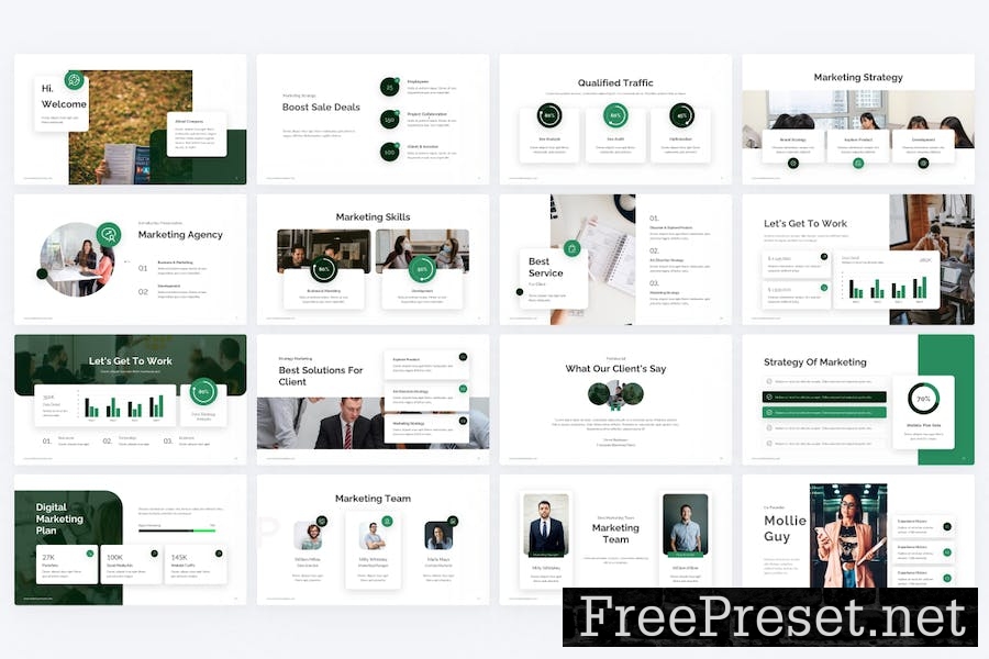 Expence Green Modern Marketing PowerPoint NPWTJEJ