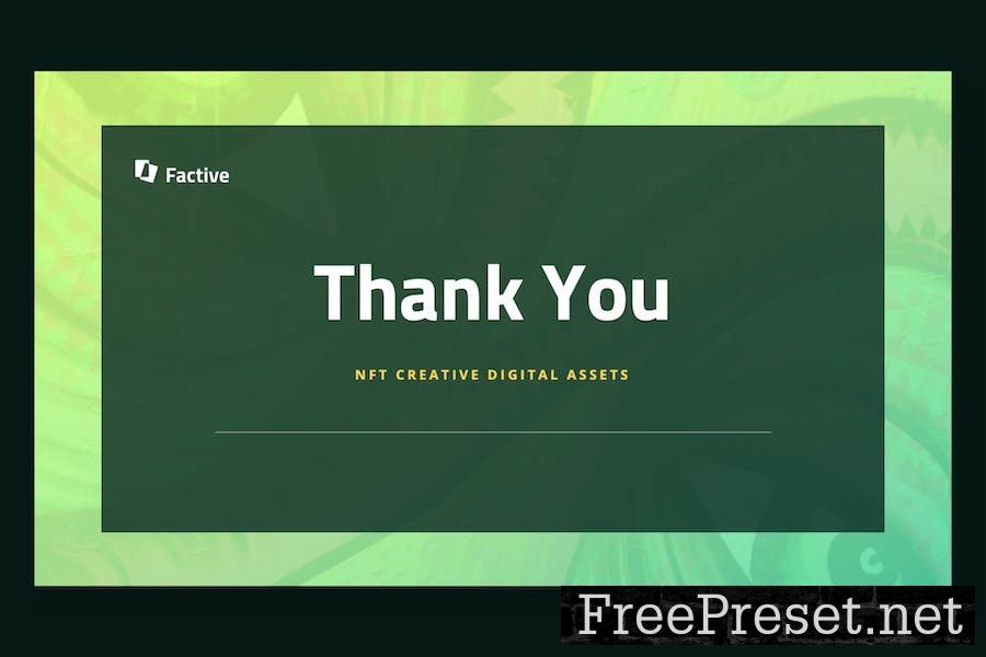 Factive - NFT Creative Keynote Template 2VJMLRH