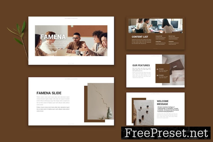 Famena - Google Slide Template