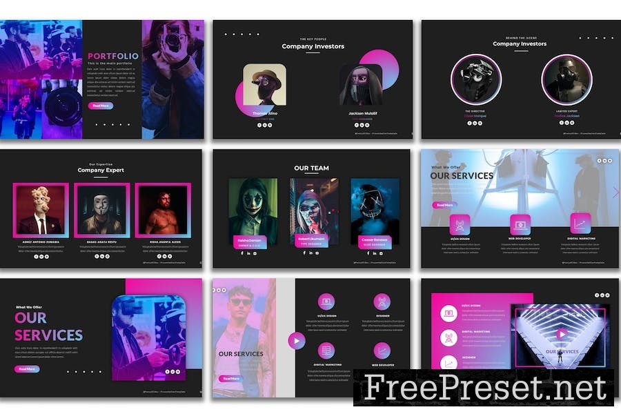 Fancy - Presentation Template NQNDEUJ