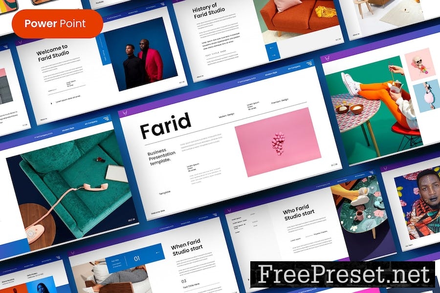 Farid – Business PowerPoint Template VNWDAFM