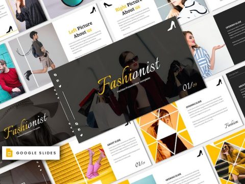 Fashionist - Fashion Google Slides Template 8NXUTKX