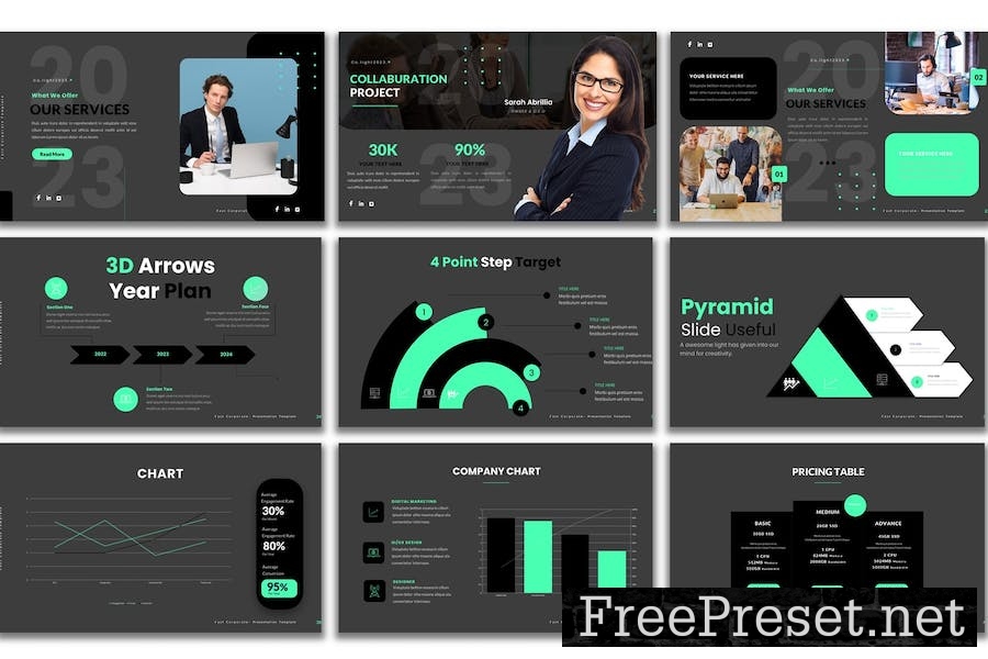 Fast Corporate Google Slides Presentation Template