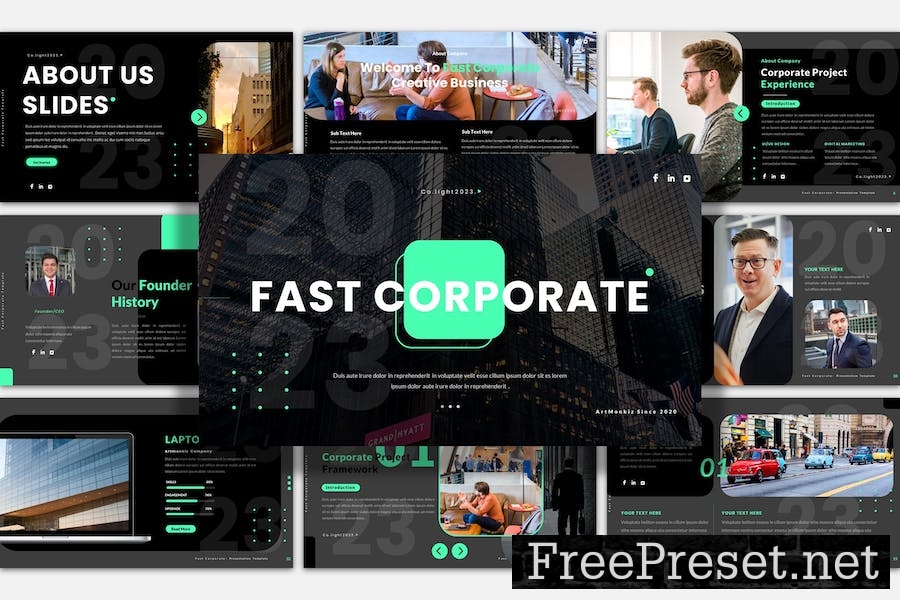 Fast Corporate Google Slides Presentation Template