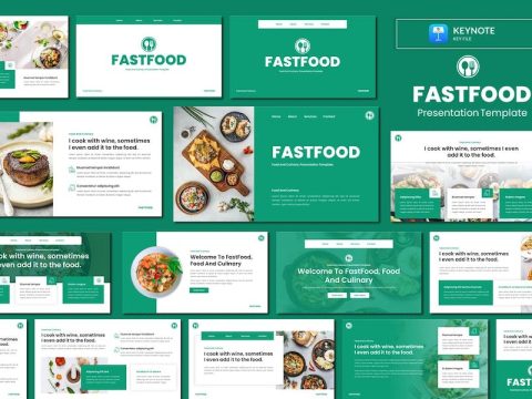 Fastfood - Food And Culinary Keynote Template YDBHFRC