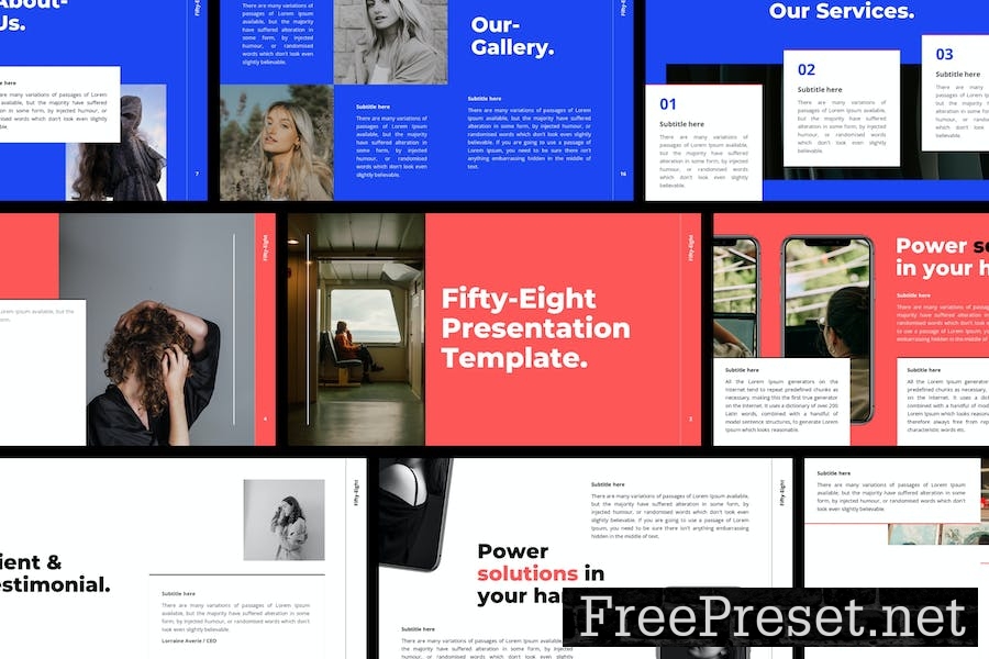 Fifty-Eight PowerPoint Template