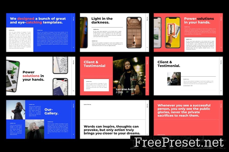 Fifty-Two PowerPoint Template 3DFKBSR