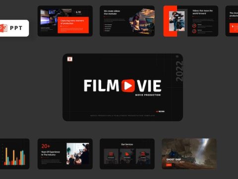 FILMOVIE - Movie Production Powerpoint Template