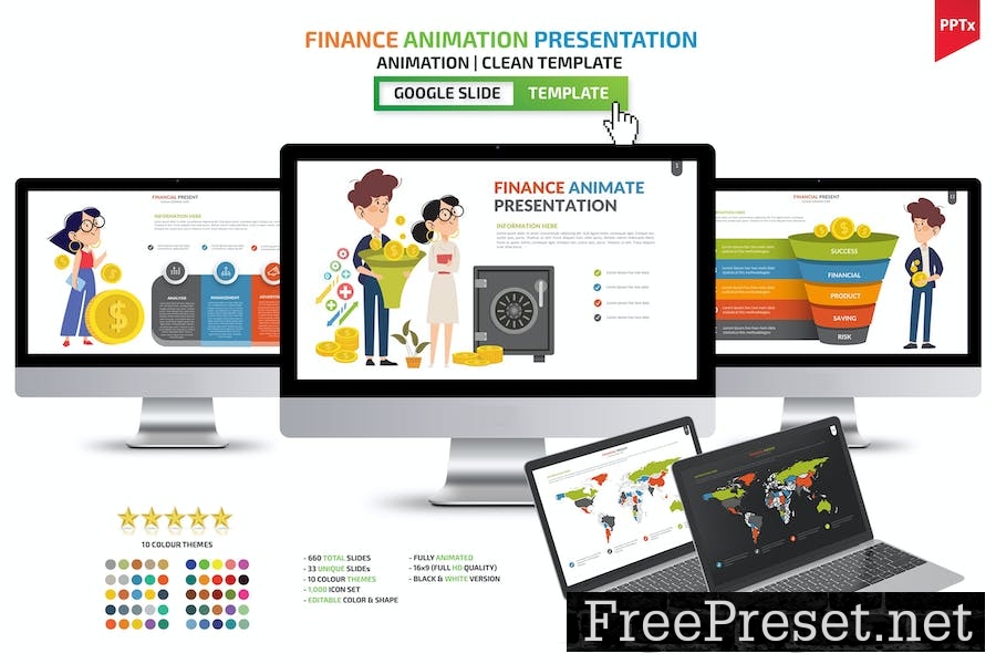 Financial Animation Google Slides Presentation M4AXE6H