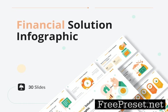 Financial Infographic Keynote Template 8GF8WQN