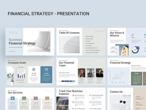 Financial Strategy Keynote Presentation Template E2WRTQQ