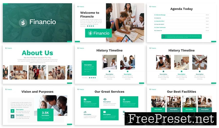 Financio - Finance Google Slides Template