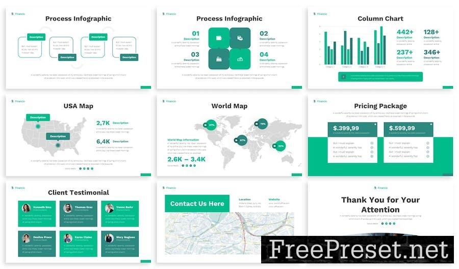 Financio - Finance Google Slides Template