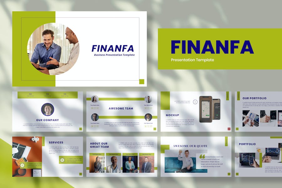 Finanfa - Business Presentation Google Slide Templ YLEEG3Z