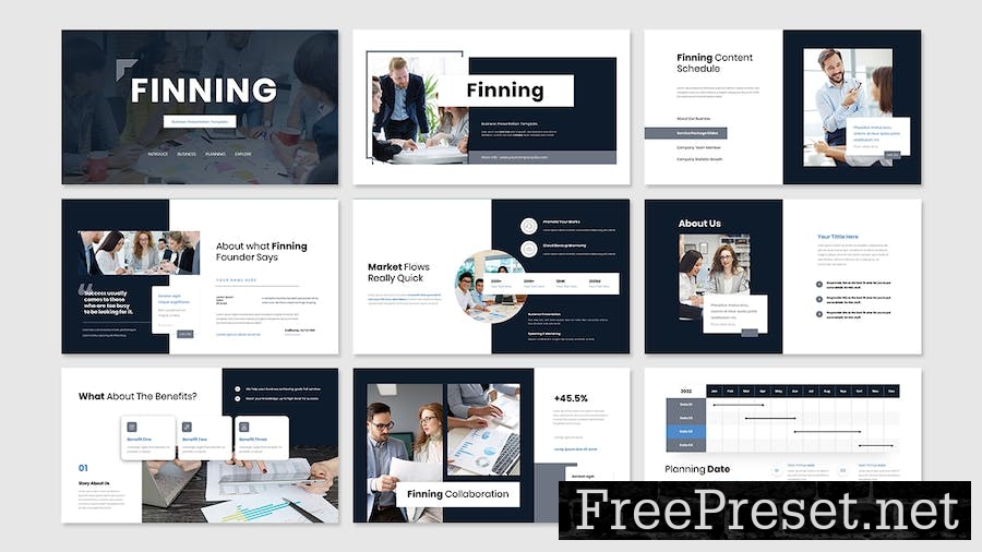 Finning - Business Presentation Keynote Template UX5B4E9