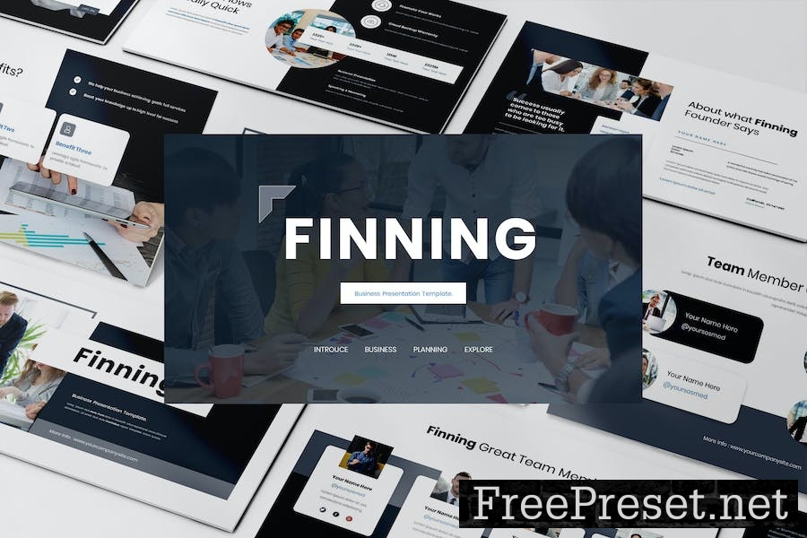 Finning - Business Presentation Keynote Template UX5B4E9