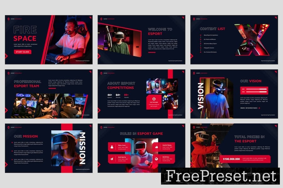 Fire Space - Esport & Gaming Keynote Template