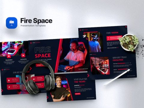 Fire Space - Esport & Gaming Keynote Template