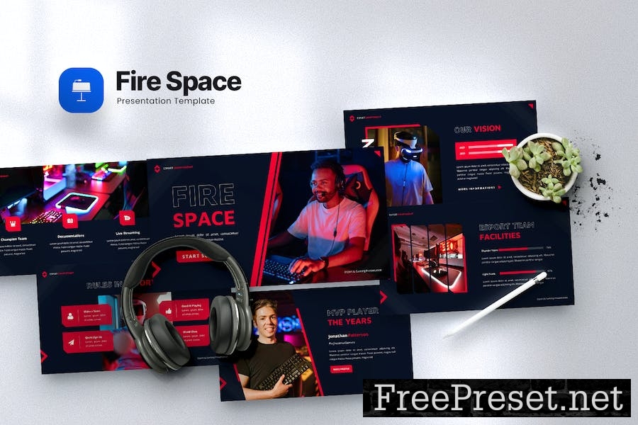 Fire Space - Esport & Gaming Keynote Template