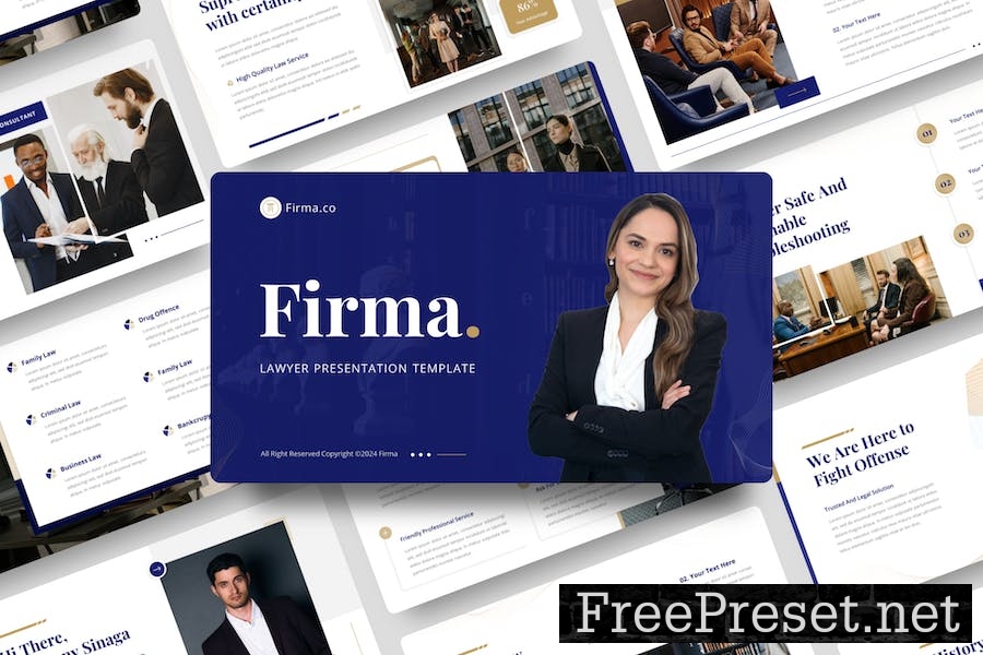 Firma - Lawyer Keynote Template M2KJG35