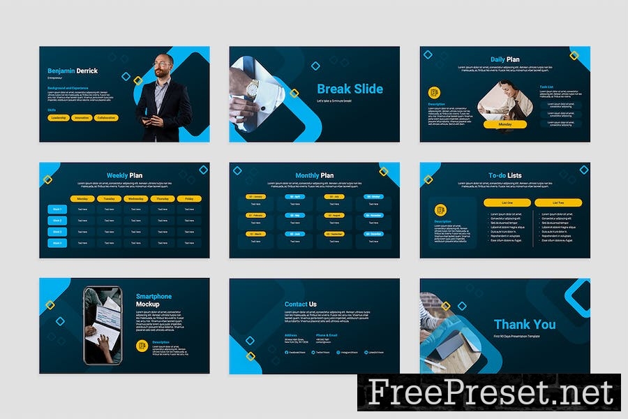 First 90 Days Keynote Presentation Template