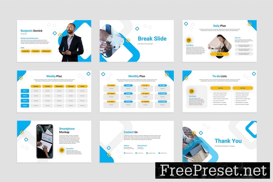 First 90 Days Keynote Presentation Template