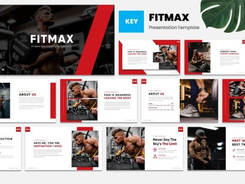 FITMAX - Gym & Fitness Keynote Template 4EBGN2B