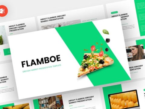 Flamboe - Grocery Powerpoint Template YC5HY7N