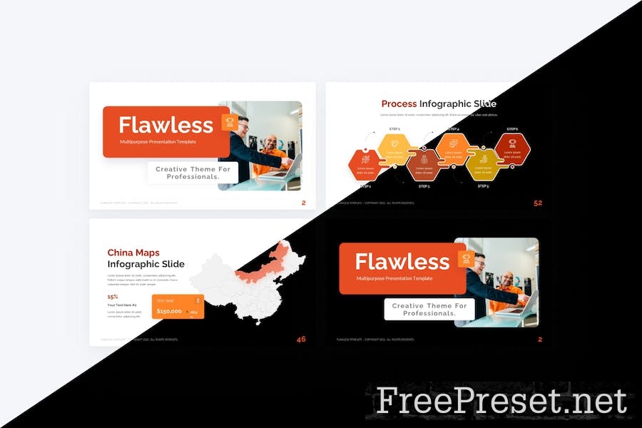 Flawless Orange Minimalist Multipurpose PowerPoint 3CMKJ2X