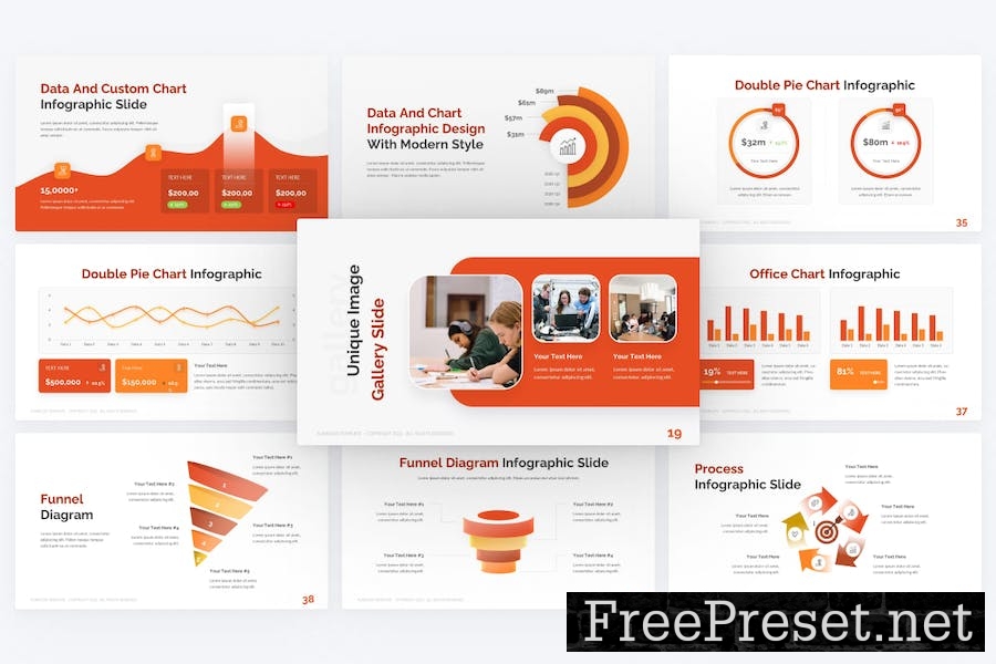 Flawless Orange Minimalist Multipurpose PowerPoint 3CMKJ2X