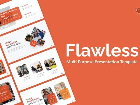 Flawless Orange Minimalist Multipurpose PowerPoint 3CMKJ2X