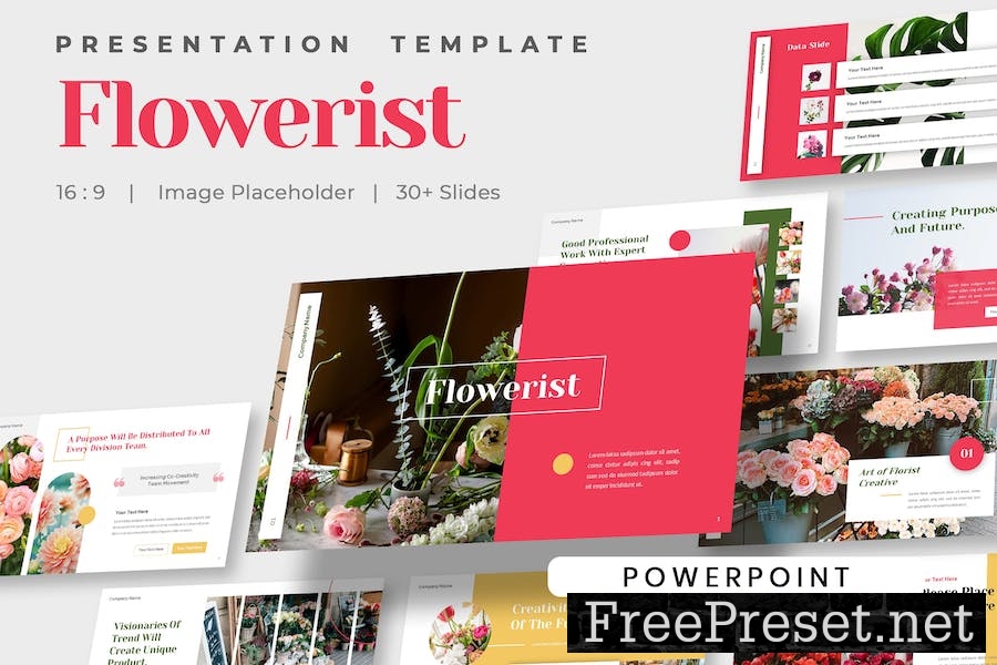 Flowerist - Florist Fine Art Business Powerpoint