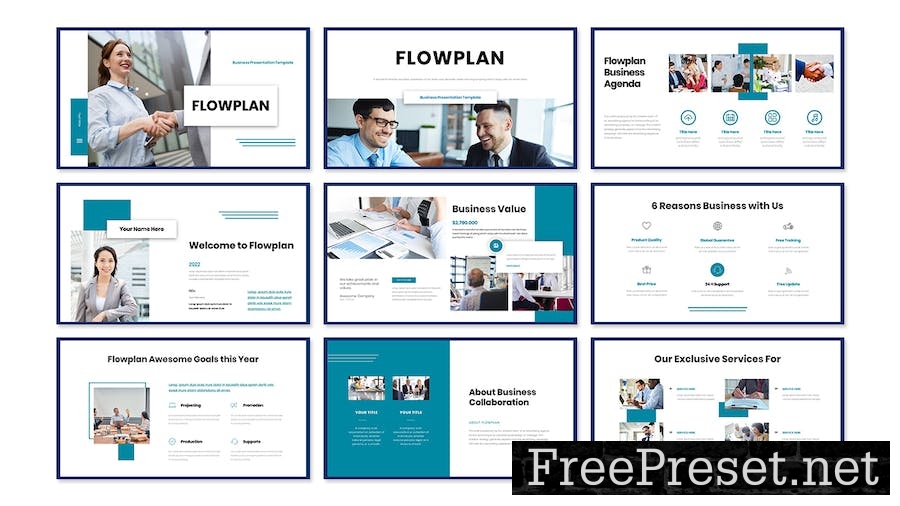 Flowplan - Business Presentation Google Slide 83NSWLY