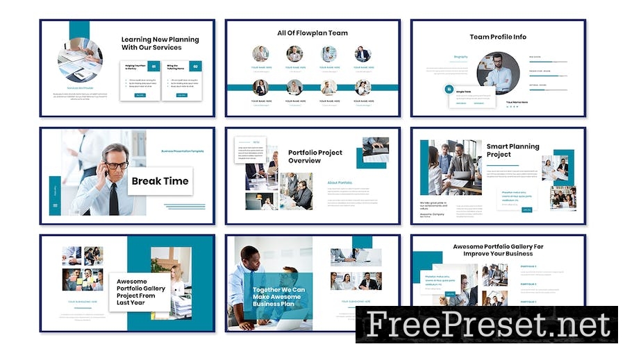 Flowplan - Business Presentation Keynote Template QQJGBZK