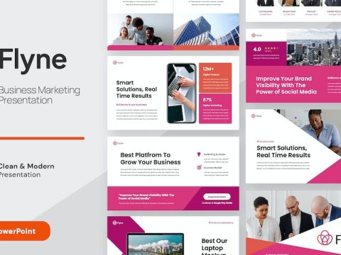 FLYNE - Business Marketing Powerpoint DKB2AS7