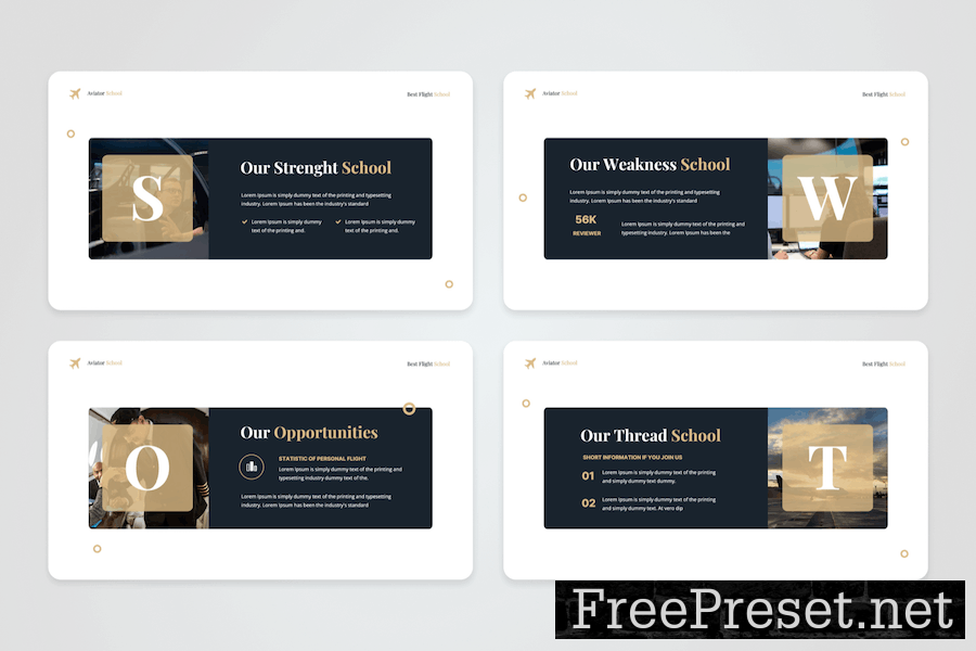 Flytrix - Aviaton & Flight School Keynote Template YF8KV6Z