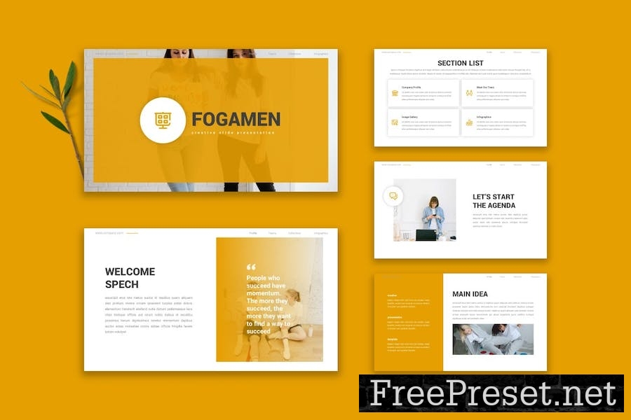 Fogamen - Google Slide Template L9GPYWB