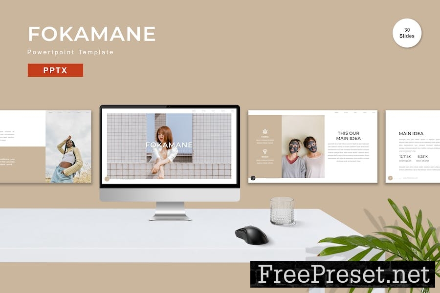 Fokamane - Powerpoint Template EJCC54A