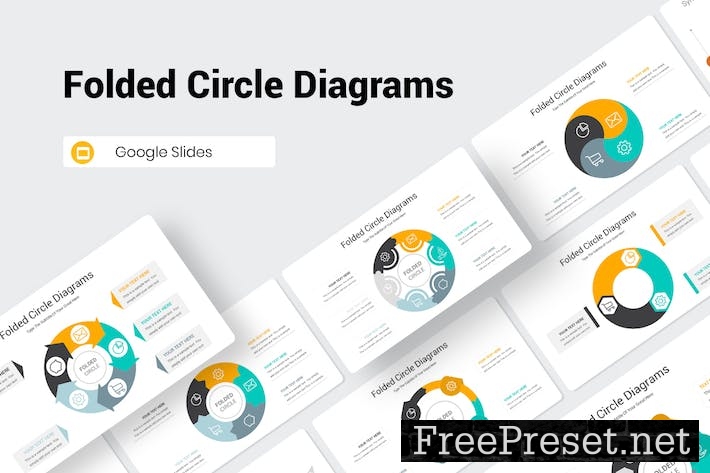 Folded Circle Diagrams Google Slides Presentation NLPKWFM