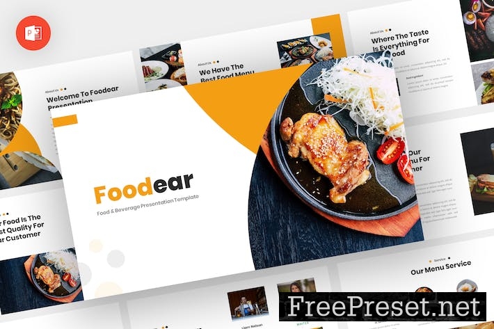 Foodear - Food Powerpoint Template 6XDNWAR