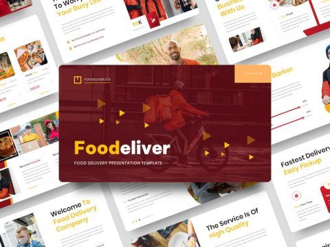 Foodeliver - Food Delivery Google Slide Template 5DNJ5J2