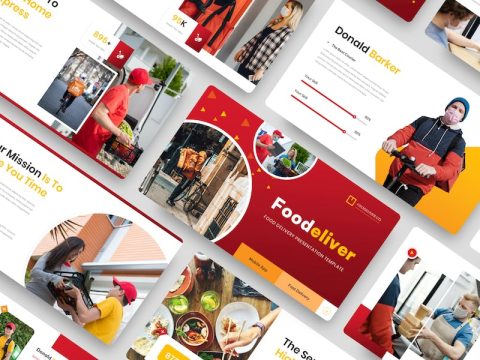 Foodeliver - Food Delivery Keynote Template J43JNSQ