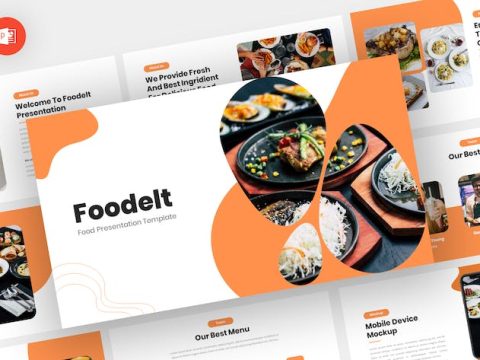 Foodelt - Food Powerpoint Template DXL73MQ