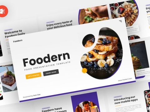 Foodern - Food Powerpoint Template 2JDRLSY